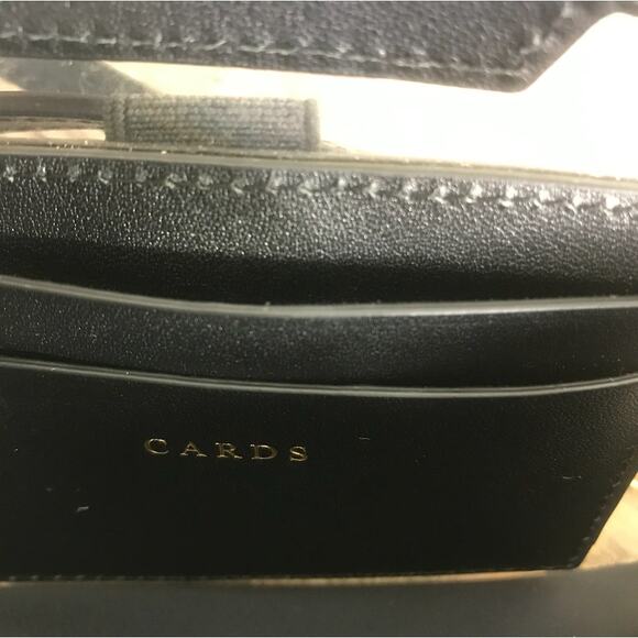 ANYA HINDMARCH AH Logo Everything Crossbody Pouch Black Travel Designer Luxury - Picture 10 of 14
